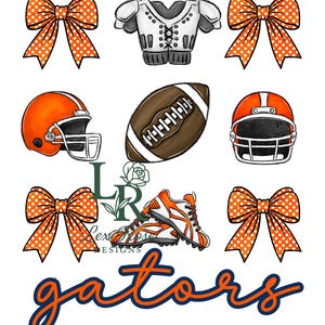 Gators PNG Digital File: Football Mascot Graphic (Digital Download)