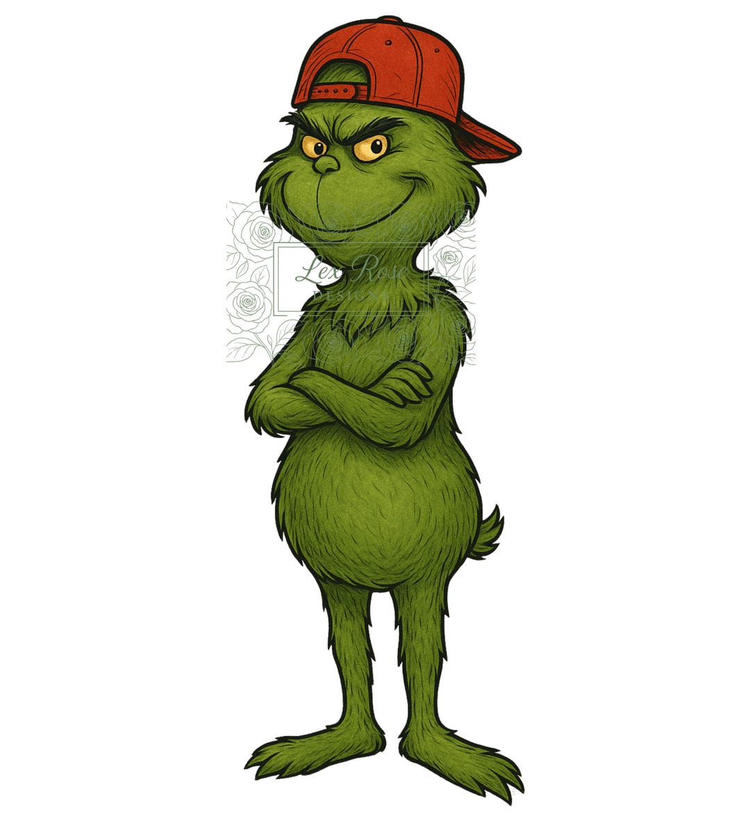 Grinch Hat Backwards PNG: [digital File Download] - Etsy