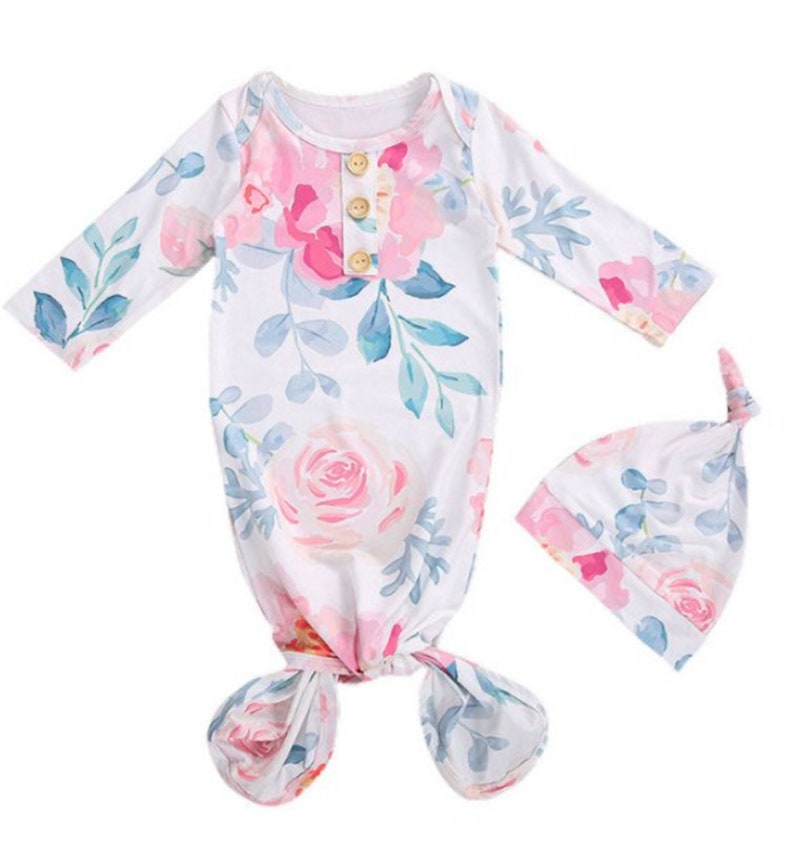 Knotted Infant Gown Knot Baby Gown Infant Gown Newborn Etsy