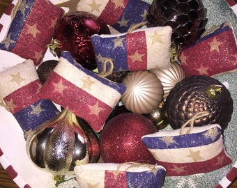 Patriotic Bowl Fillers Ornaments Set of 4