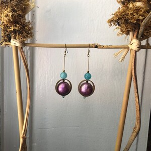 Cotton Candy Galactic Space Earrings