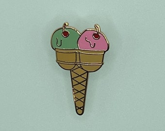Lick Me Ice Cream-speld voor jassen, tassen en hoeden