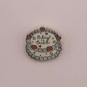Birthday Cake Pin // Birthday Babe Pin // Birthday Gift for her // Birthday Gift for Friend // Birthday Gift for Sis // Small Birthday Gift