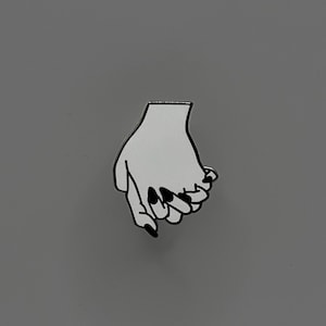 Hold My Hand Pin // Hands Pin // Hard Enamel Pin // Hand Pin // Minimal Pin // Jean Jacket Pin // Aesthetic Pin