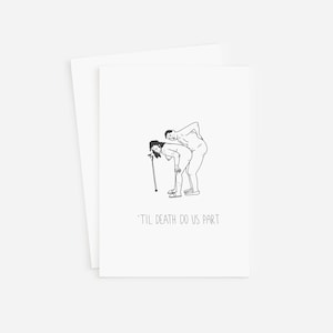 Til Death do Us Part Couple Wedding, Anniversary, and Valentines Day Card