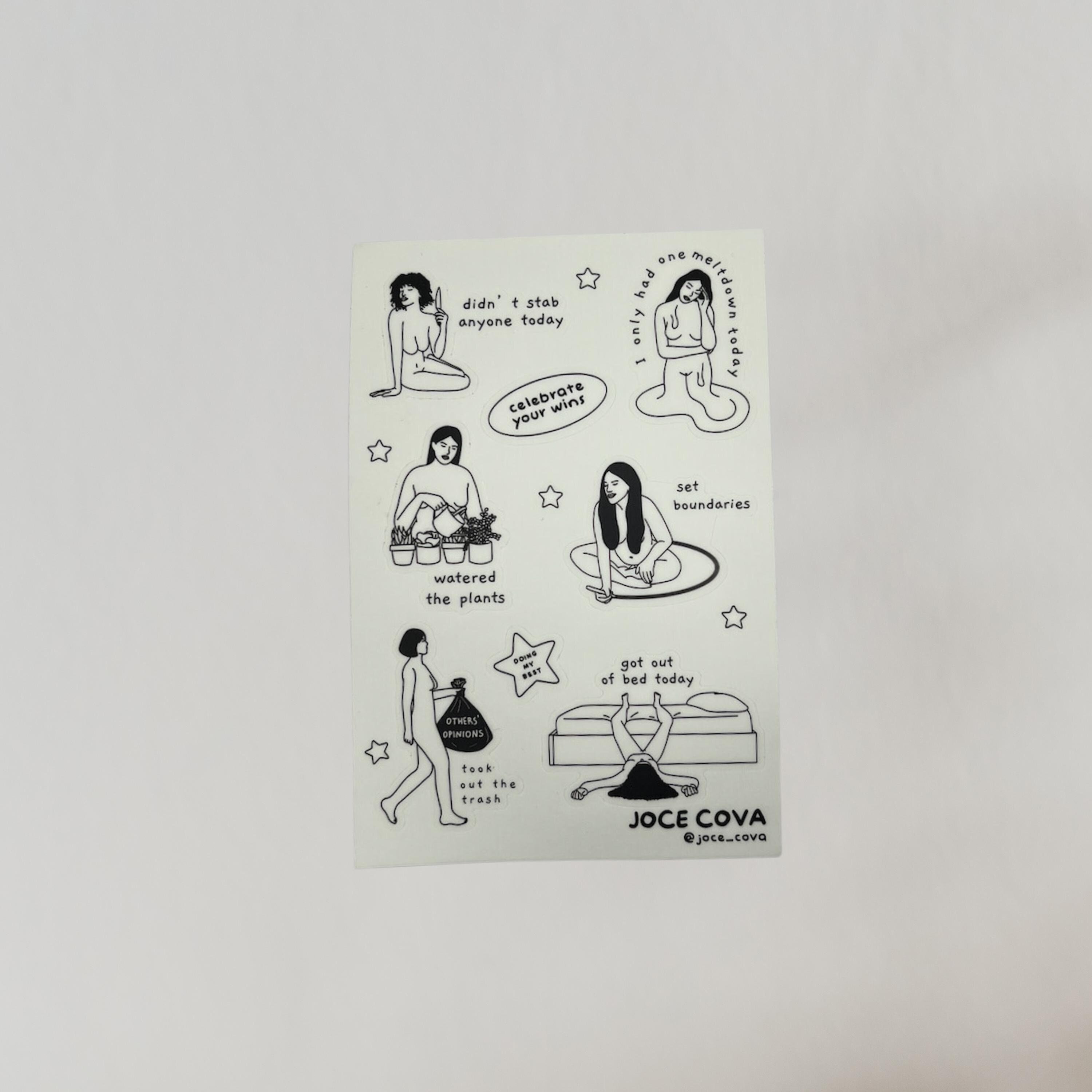 Celebrations Sticker Sheet, Funny Stickers, Cute Stickers, NSFW Stickers, Minimal Sticker Sheet, Vinyl Sticker Sheet, I Tried Sticker Sheet