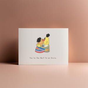 Tarjeta de San Valentín "Eres el Bert de mi Ernie" // Tarjeta gay de San Valentín // Tarjeta de aniversario // Tarjeta de boda // Tarjeta de pareja // Tarjeta de amor divertida