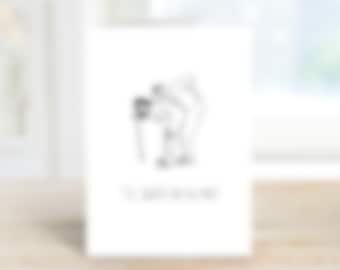 Couples Love Card // Wedding Card // Anniversary Card // Funny Old Couples Card // Death do Us Part Card // Aesthetic Card // Mature Content