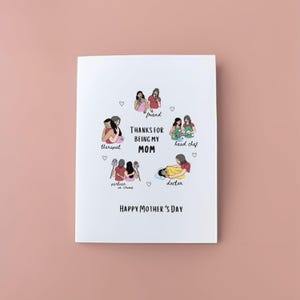 Danke Mama Karte, Muttertagskarte, Karte für Mama, süße Karte, danke, dass du meine Mutter bist Karte, Mutterkarte von Erwachsene Tochter