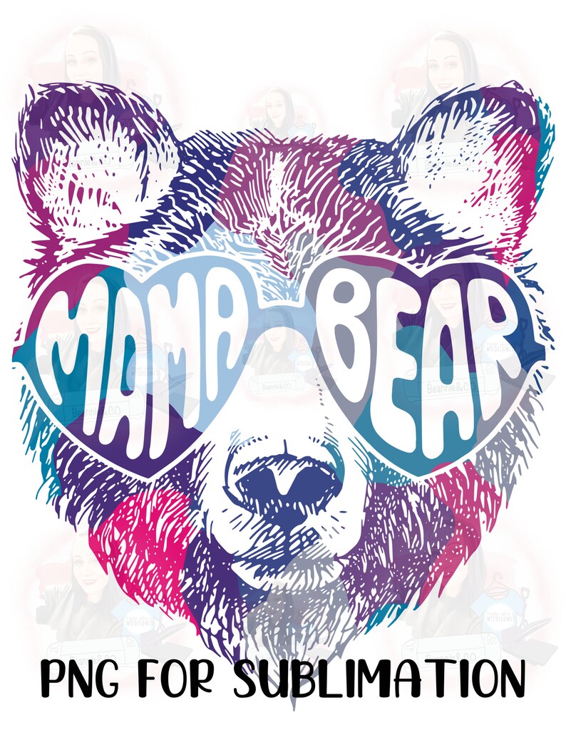 Mama Bear PNG Sublimation PNG Mama PNG sublimation designs | Etsy