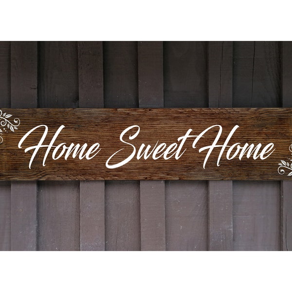 Panneau de bois, panneau en bois, plaque bois, panneau de bois, panneau en bois, Home Sweet Home