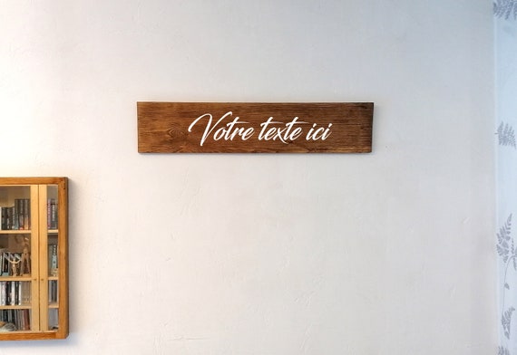 Melbrakin Panneau En Bois Personnalisé Pour Mur De Maison, Cuisine