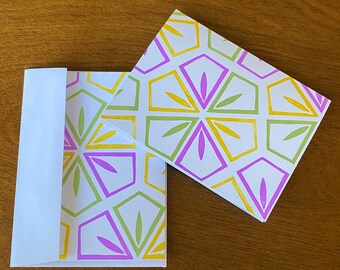 mardi gras note cards