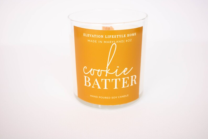 Handmade Just Desserts Scented Candle Natural Vegan Cookie Batter Soy Wax Candle