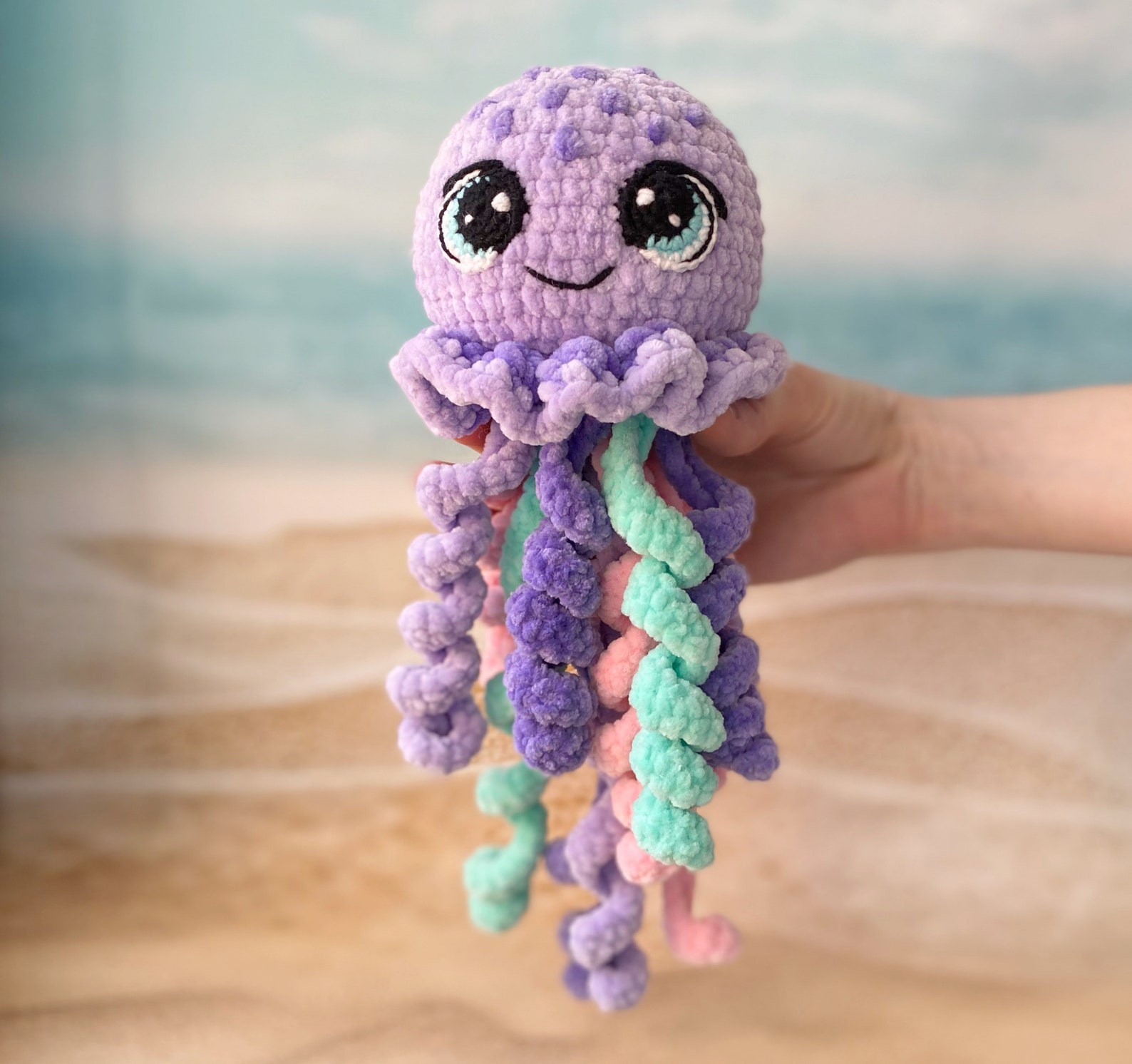 Jellyfish plush toy Underwater themed nursery decor Ocean Etsy