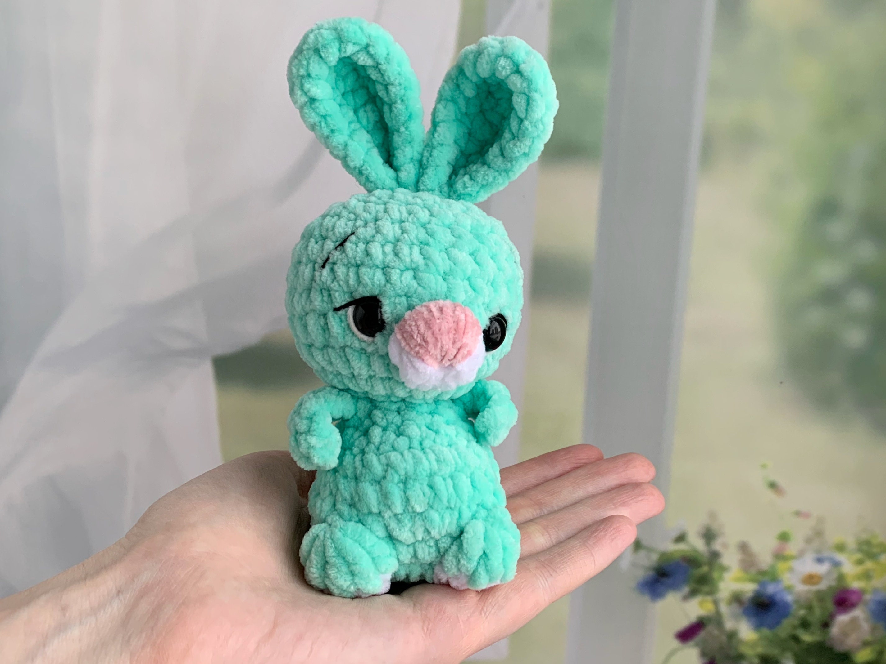 Custom Color Little Plush Bunny Toy 1 Piece Easter Bunny Etsy