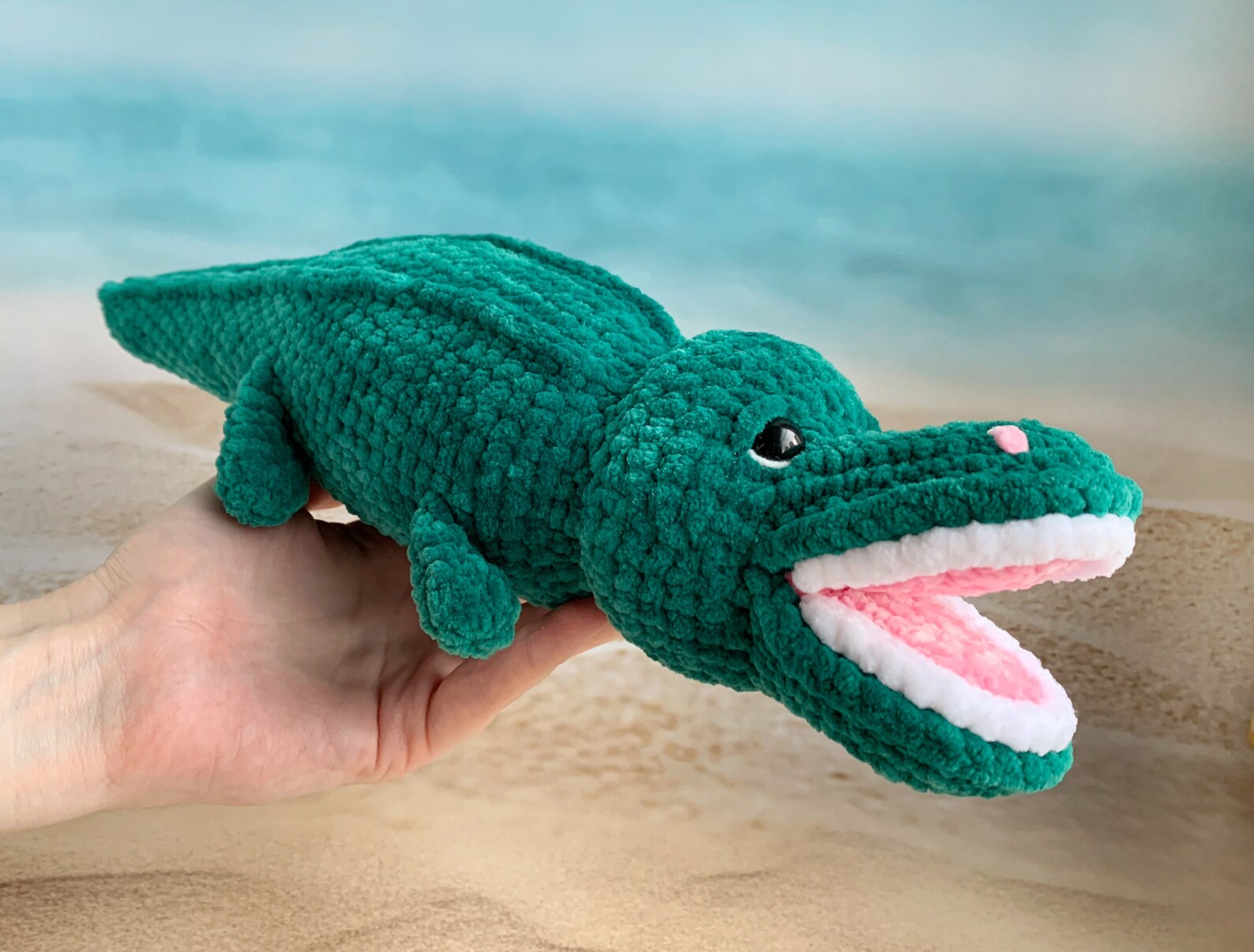Green alligator plush Plush stuffed crocodile Alligator | Etsy