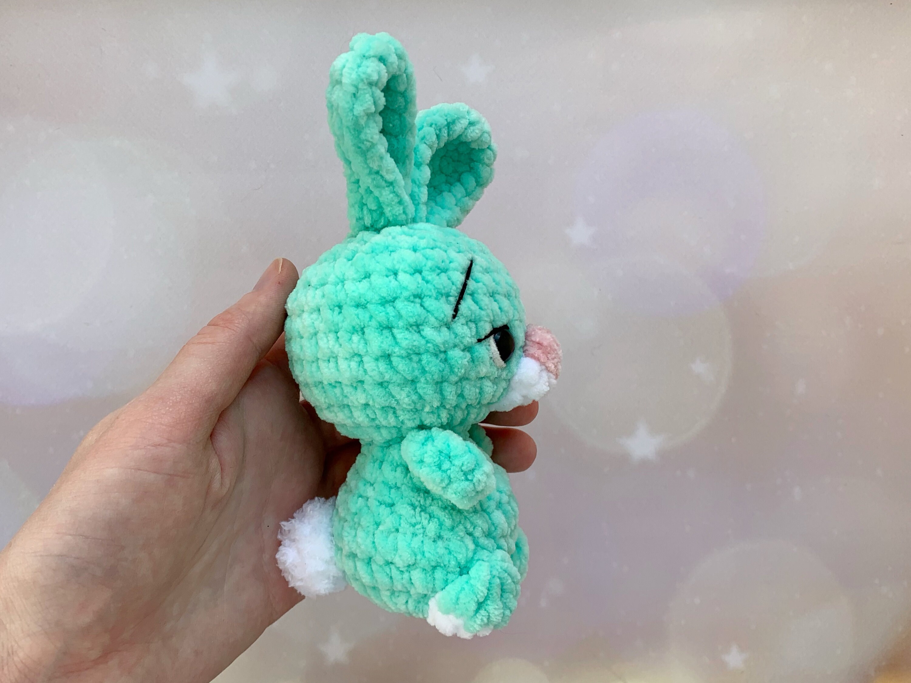 Custom Color Little Plush Bunny Toy 1 Piece Easter Bunny Etsy