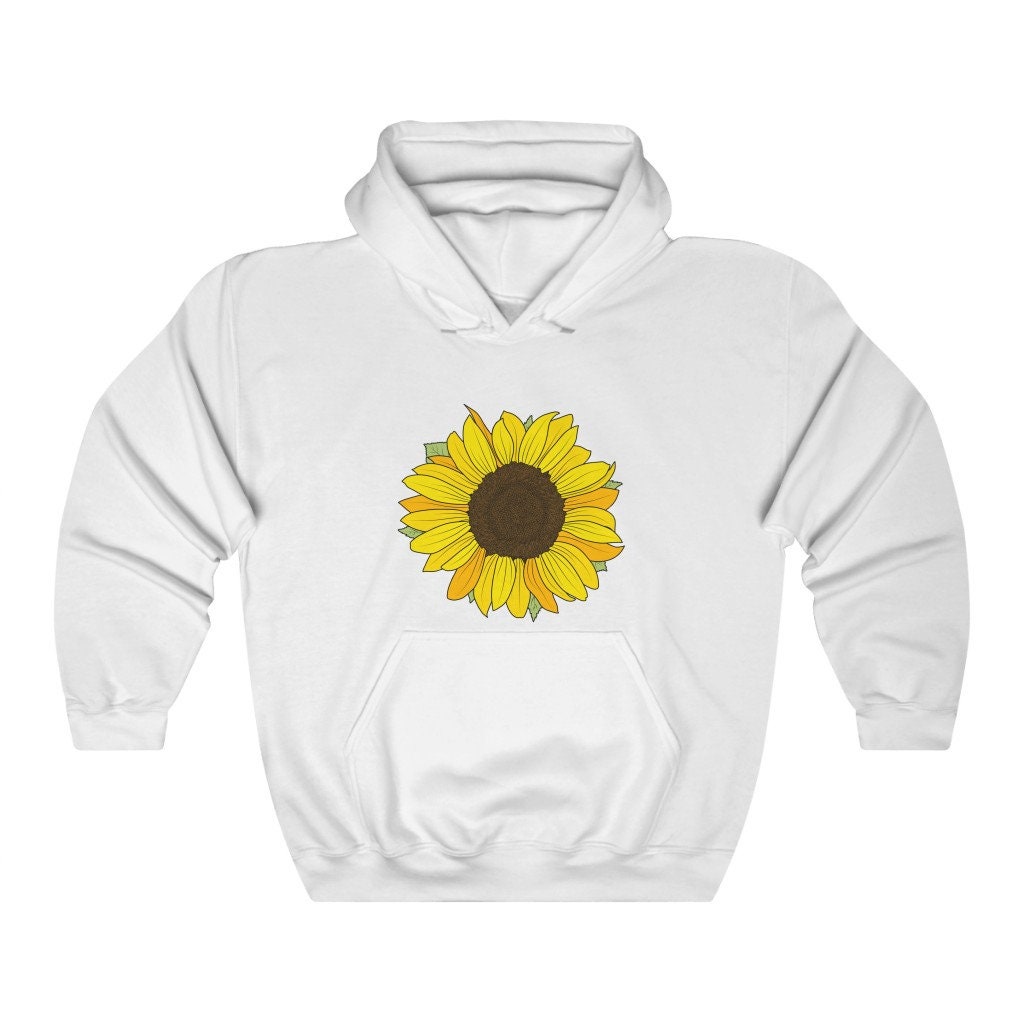 Plus size sunflower hoodie Clearance