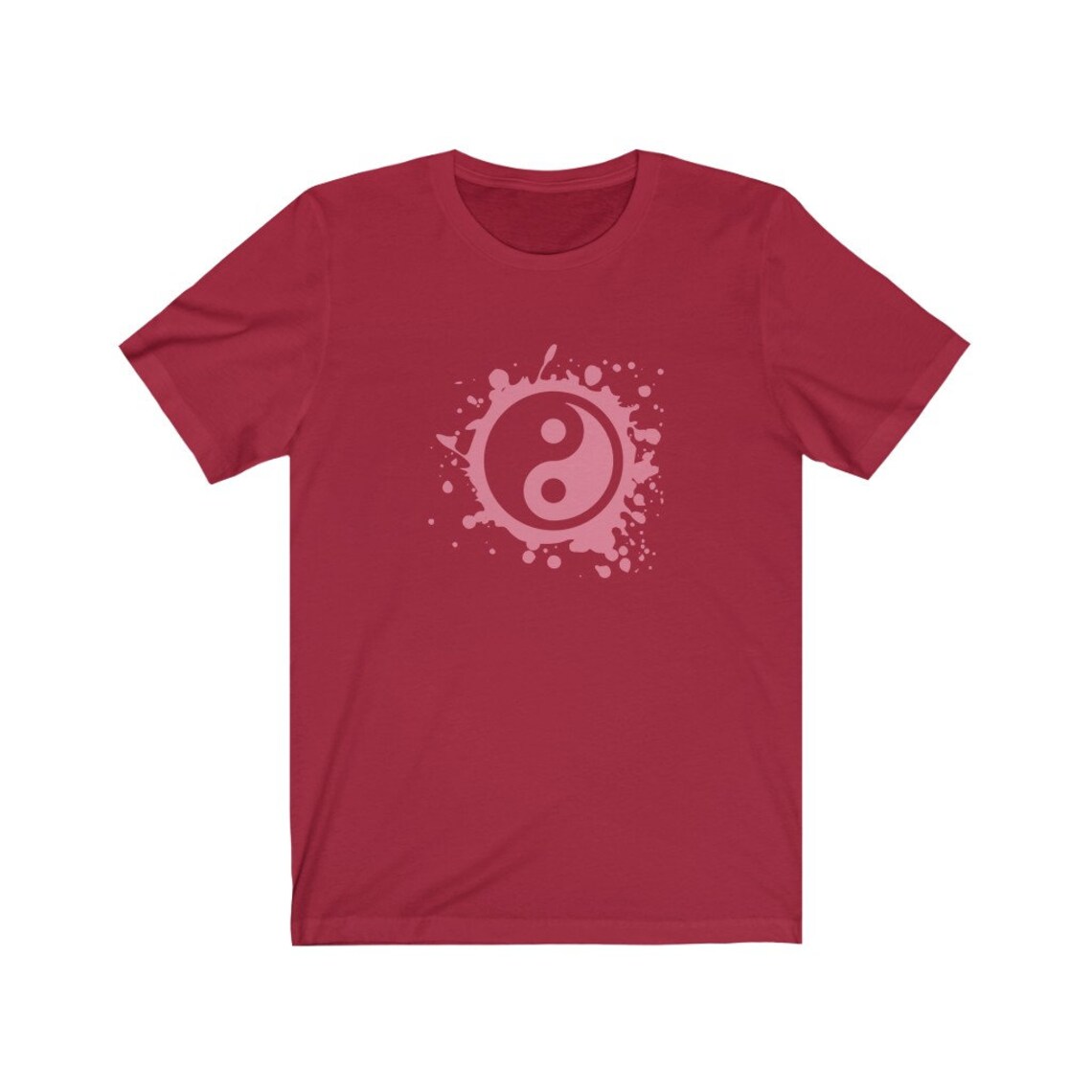 Yin Yang Shirt, Yin Yang Splat, Splat Ink Ying Yang, Yin and Yang Tee, Pink Yinyang, Yoga Tshirt