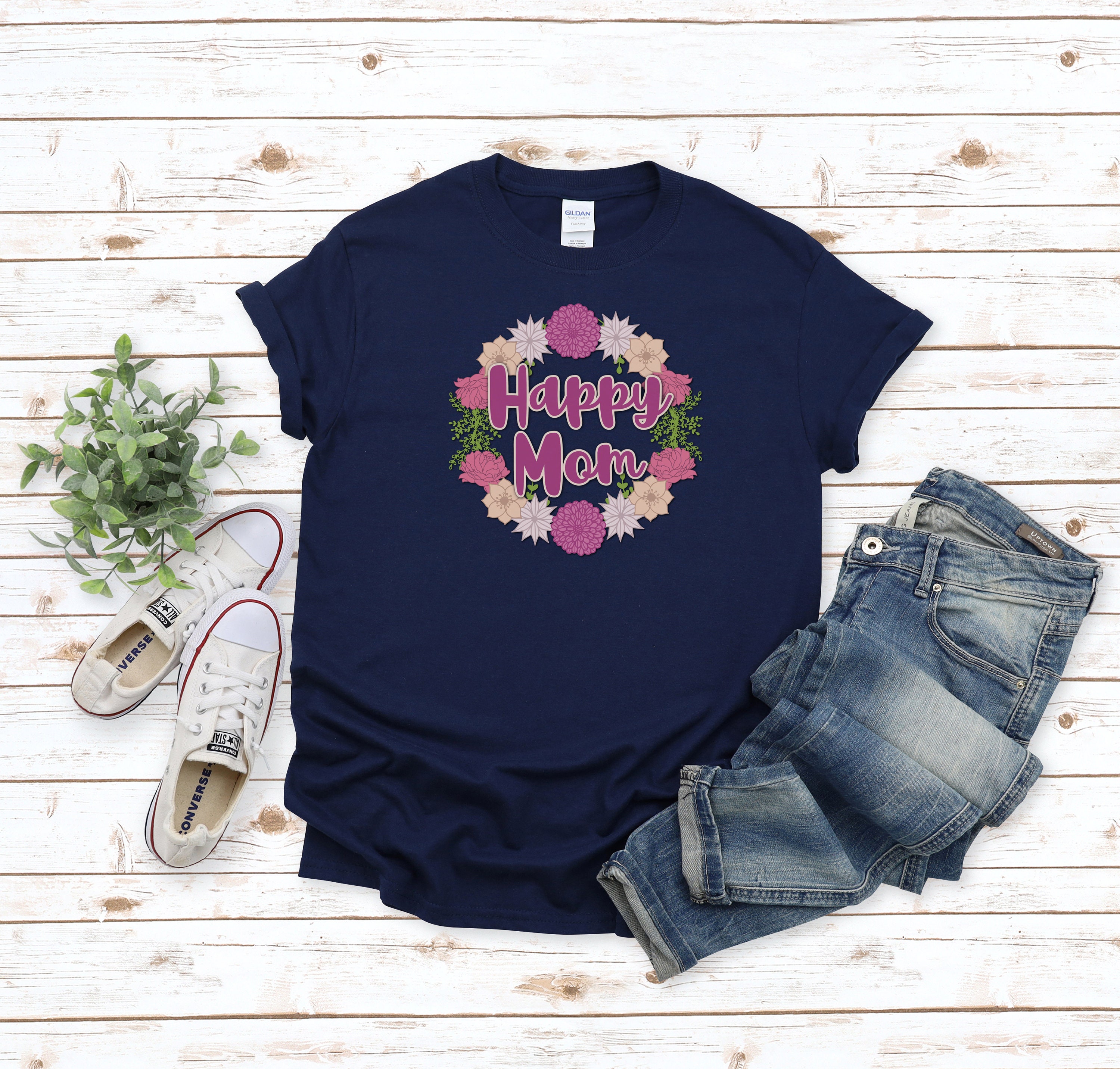 Happy Mom Shirt Mother Shirt Happy Mother's Day Mom | Etsy