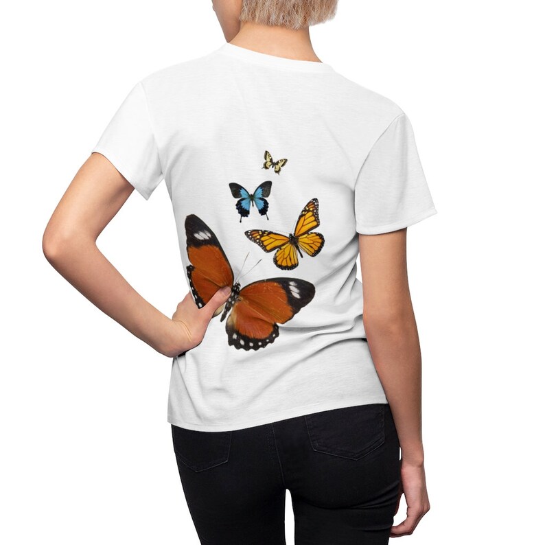 Butterfly Shirt Large Butterflies Shirt Graphic Tee - Etsy