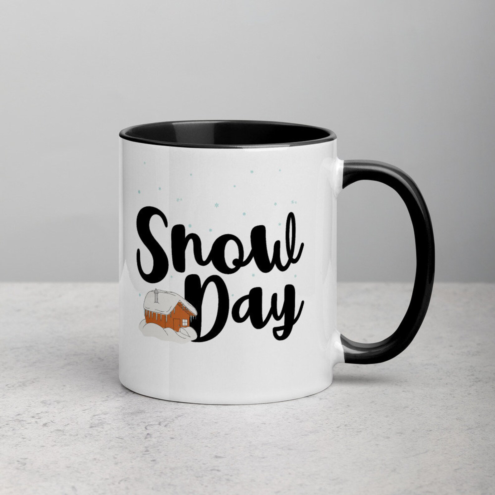 Snow Day Mug Cozy Winter Mug Christmas Coffee Cup Cute Snow Etsy