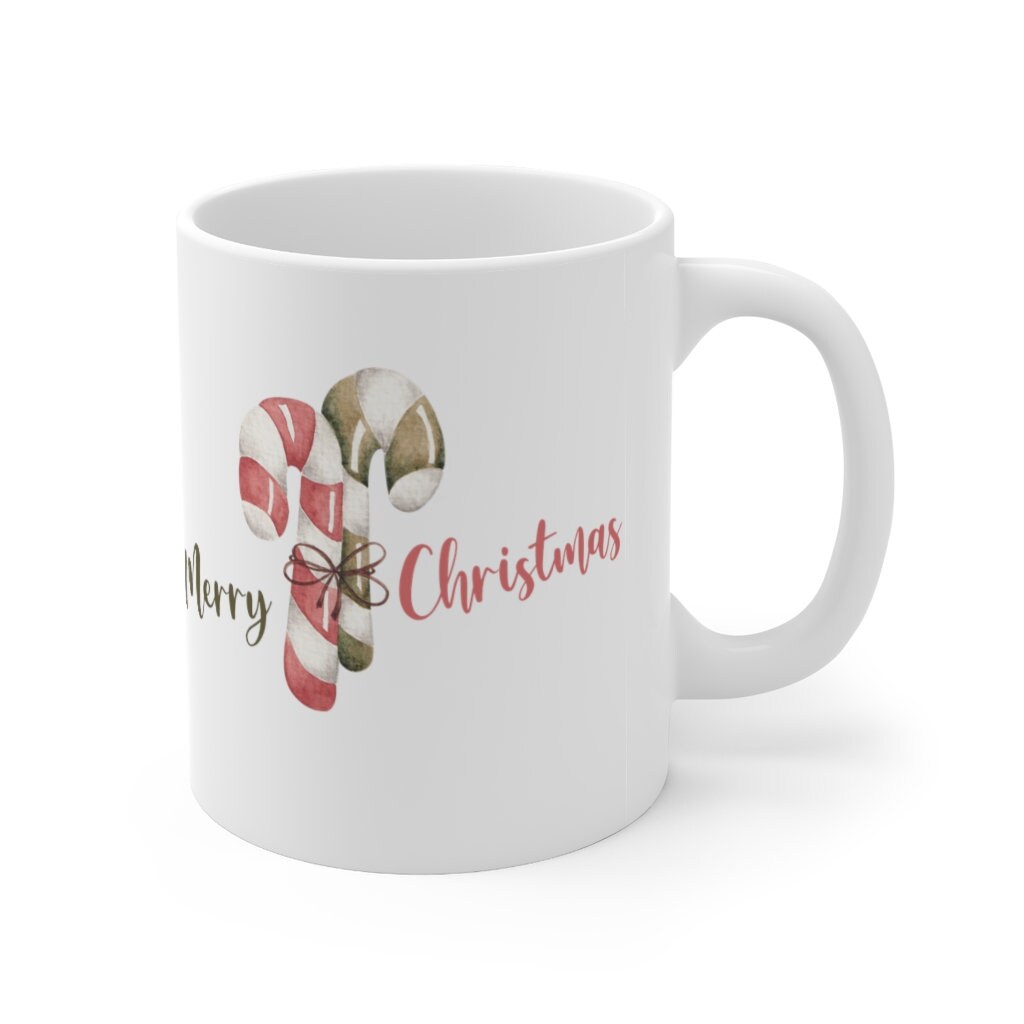 Candy Cane Heart Mug Toppers - Dukes and Duchesses