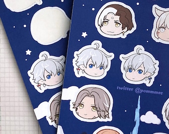 FFXIV 5.3 Shadowbringers Sticker Sheet A6 size