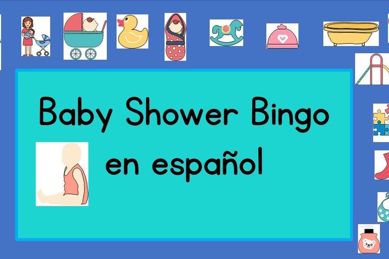 Baby Shower Bingo in Spanish Etsy