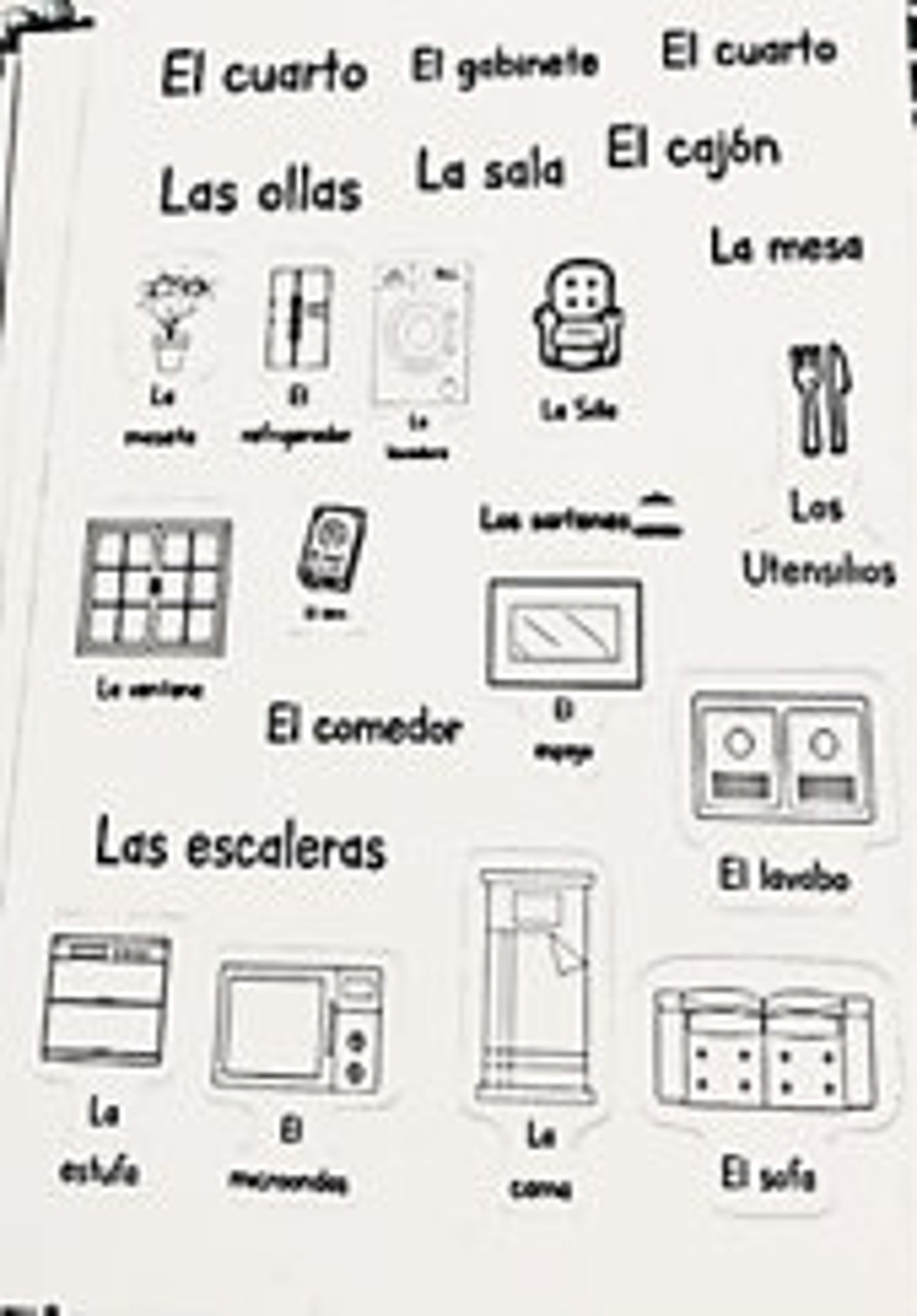 Label your House Bilingual Spanish Labels Etsy
