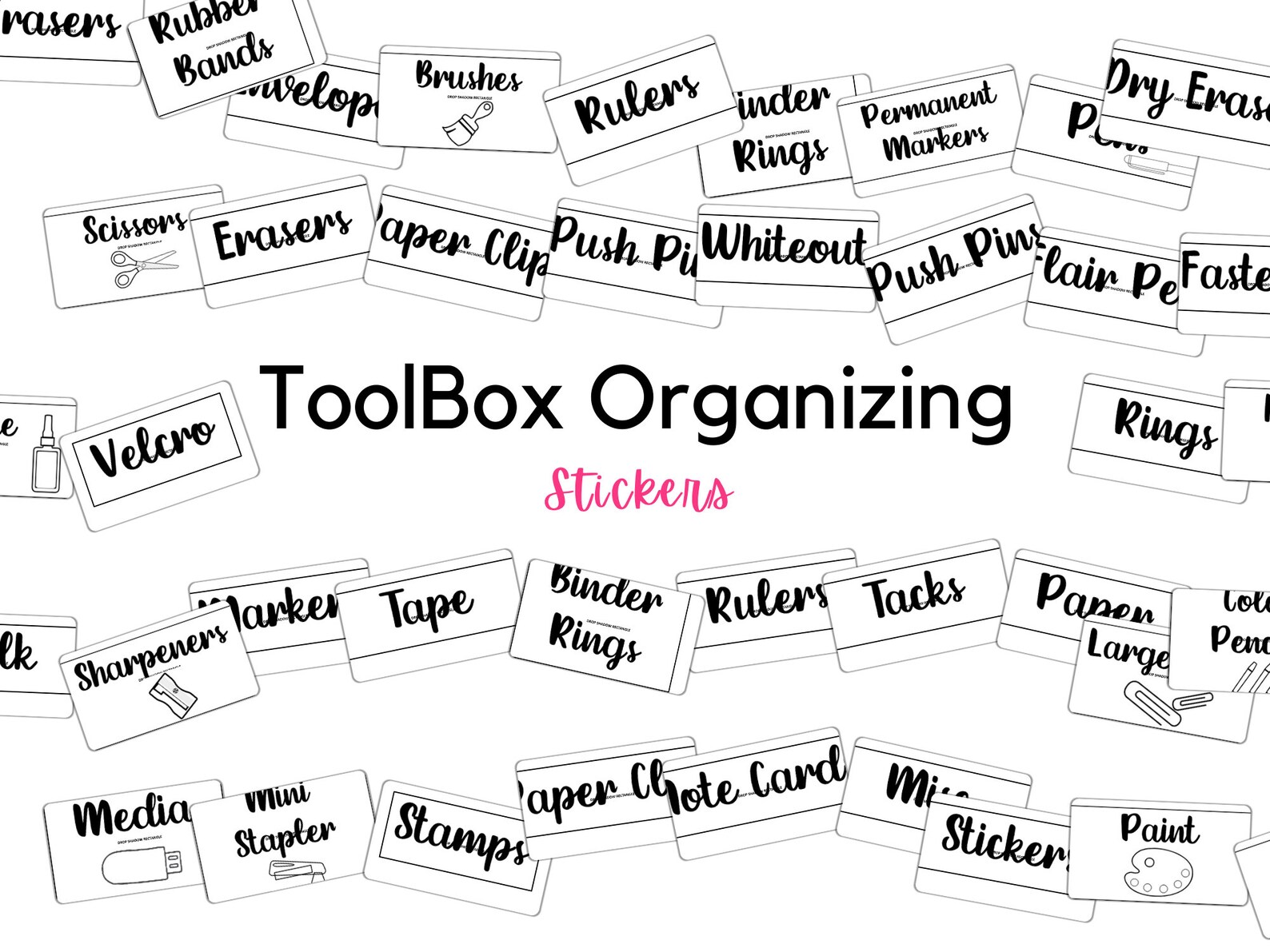Tool Box Stickers Etsy