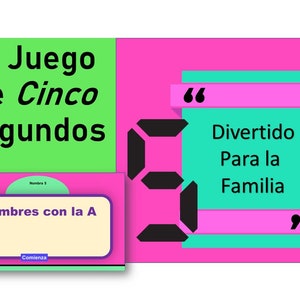 5 Segundos Juego para la familia