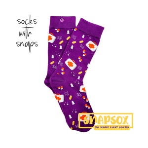 Snapsox: NO MORE lost socks! Medic socks. Doctor socks. Nurse socks. Medical-themed novelty socks. Healthcare worker gift  *Free shipping
