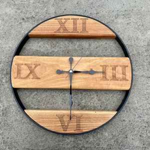 Wall wooden clock