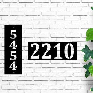Metal Address Sign, Metal Address Plaque, Address Sign,  House Numbers, Vertical Address Plaque, Horizonatal Address Sign, Address Number