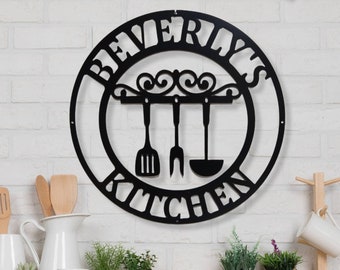 Personalized Kitchen Signs, Custom Kitchen Sign Wall Decor, Custom Metal Sign for Kitchen, Nana's Kitchen Metal Sign, Nana Mothers Day Gift