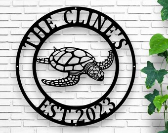 Metal sea turtle, Metal wall art, Metal wall decor, metal turtle, Metal sea life, Under the sea, Turtle decor, ocean decor, Beach decor, art