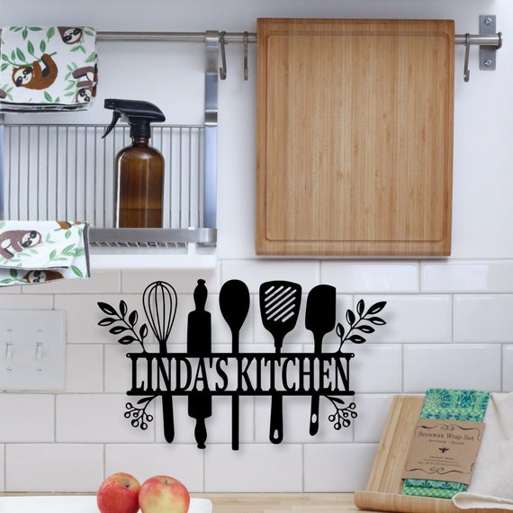 Cartello da cucina personalizzato Cartello in metallo