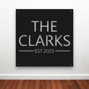 Personalized Metal Sign, Custom Metal Sign, Metal Signs Personalized, Outdoor Signs, Family Name Sign Metal, Last Name Metal Sign, Est Sign