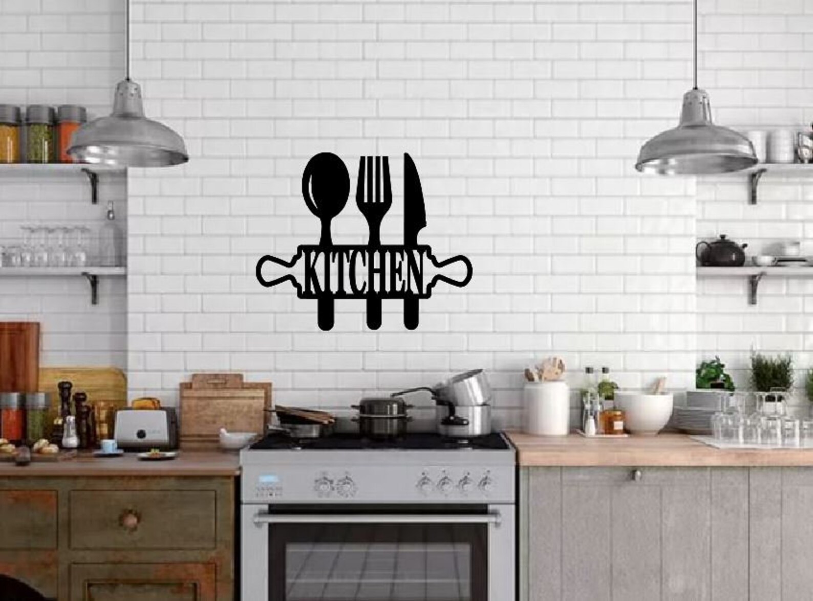 Metal Kitchen Sign Decor Kitchen Wall Decor Kitchen Wall Art Kitchen ...