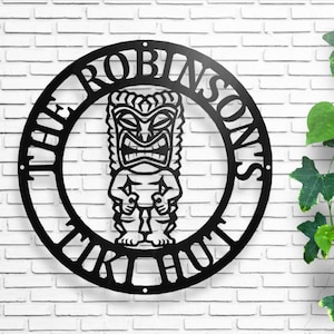 Tiki Bar Sign, Personalized Bar Sign, Pool Bar Sign, Beach Bar, Bar Decor, Man Cave, Custom Gift, Father&#39;s Day Gift, Custom Bar Sign, Tiki