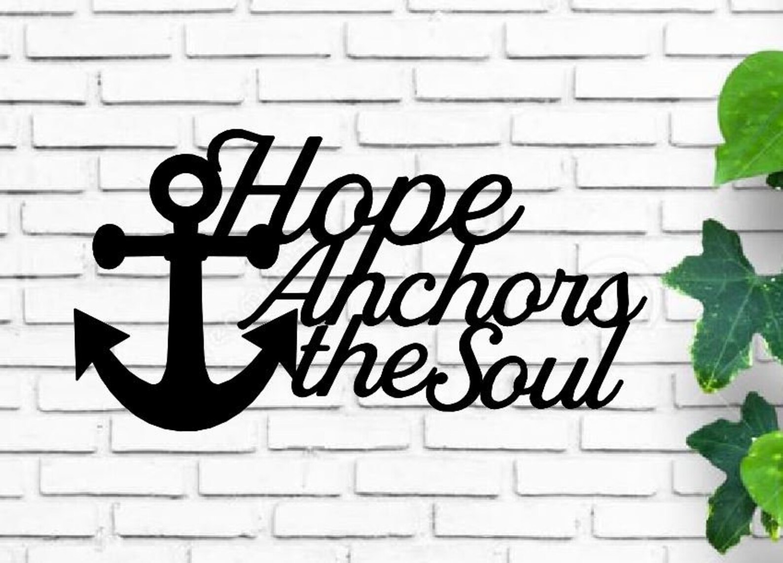 Hope Anchors the Soul, Hebrews 6:19 | Anchor Decor | Nautical Decor ...