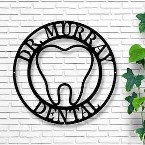 Dentist Office Wall Décor, Dentist Gift, Dental Office Sign, Dentist Office Metal Wall Decor, Personalized Dental Metal Wall Art, Hygienist