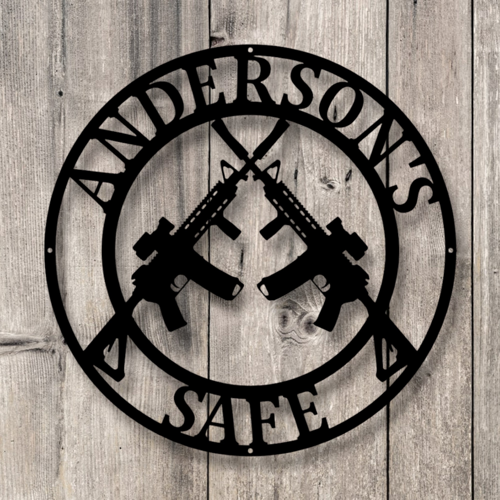 Gun Pound Sign Personalized Gun Metal Sign - Gun Metal Sign - Gun Owner Gift - Armory ...
