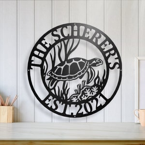 Metal sea turtle, Metal wall art, Metal wall decor, metal turtle, Metal sea life, Under the sea, Turtle decor, ocean decor, Beach decor, art