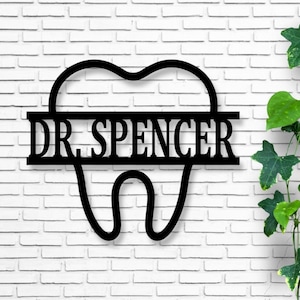 Dentist Office Wall Décor, Dentist Gift, Dental Office Sign, Dentist Office Metal Wall Decor, Personalized Dental Metal Wall Art, Hygienist
