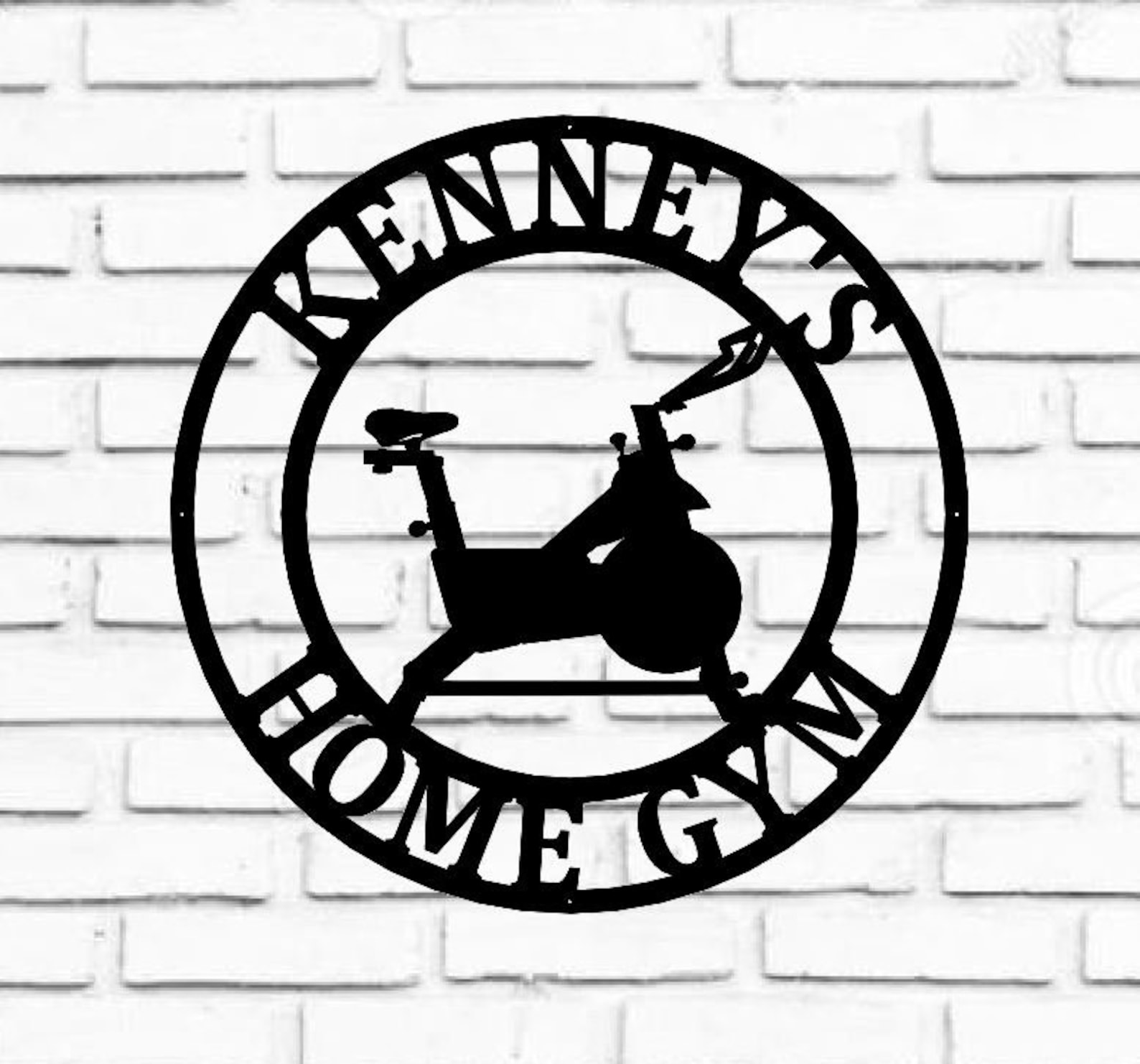 Gym Sign Personalized Home Gym Sign Custom Metal Gym Sign Etsy