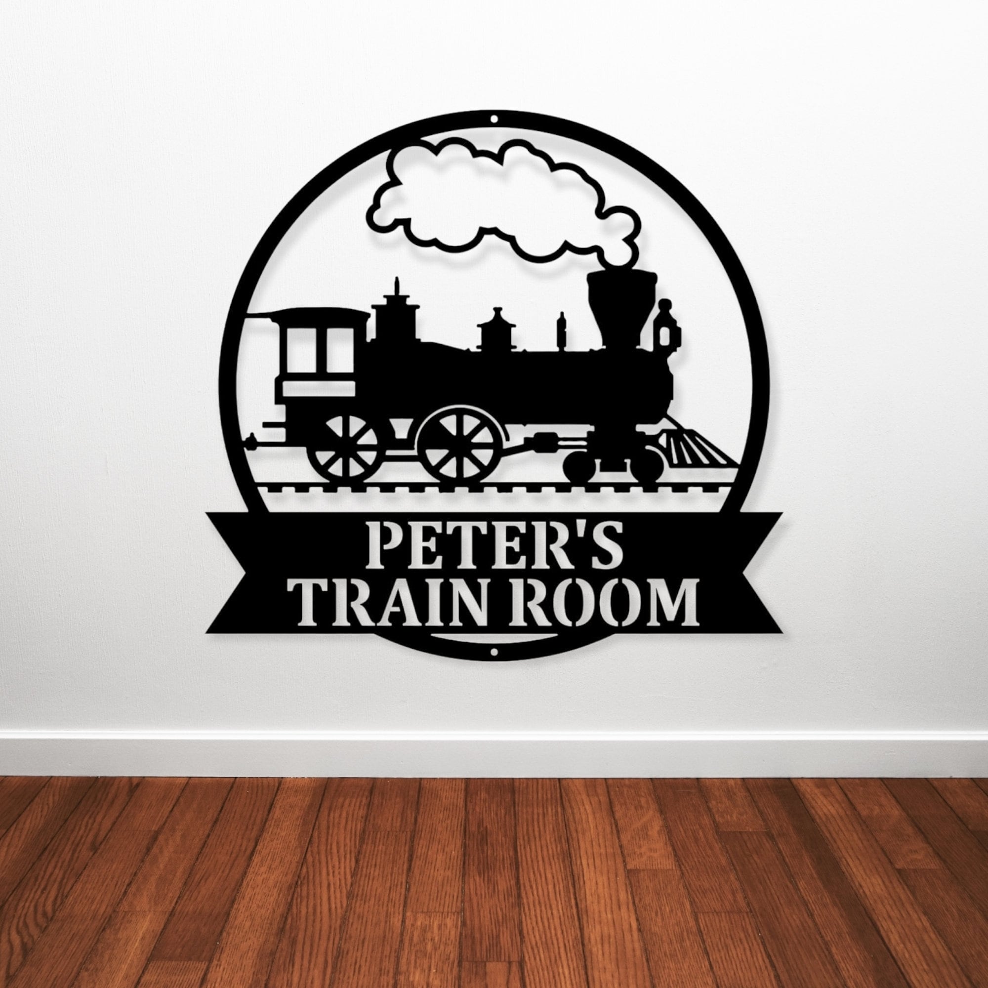 Train Metal Sign - Metal Wall Decor, Custom Metal Name Sign, Custom ...
