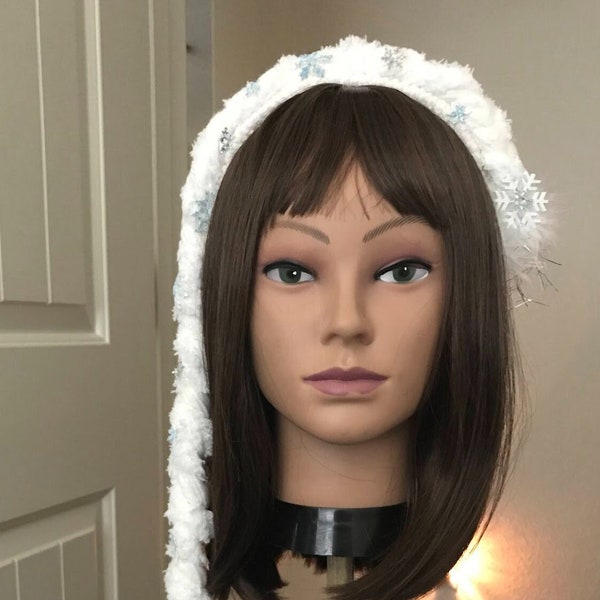 ELSA Headband, Elsa inspired from Frozen movie, sparkle & snowflakes Elsa Headband, for dress up play fun. Ships FREE within USA